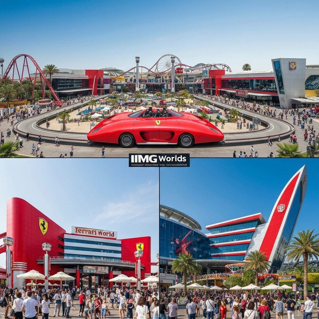 IMG Worlds vs Ferrari World: Complete Theme Park Comparison